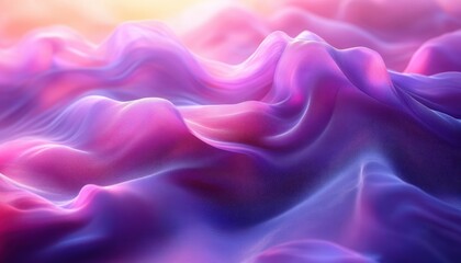 Obraz premium Vibrant Abstract Fluid Waves Background in Purple and Blue with Soft Focus and Gradiants