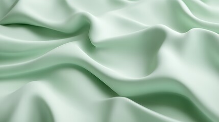 Obraz premium Abstract Draped Pale Green Fabric Texture