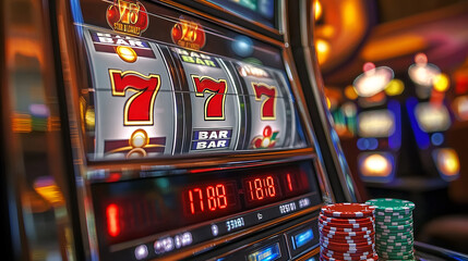 High-stakes excitement as the reels align for a thrilling jackpot