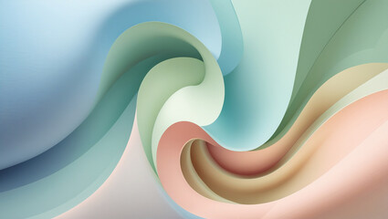 Bright abstract health and wellness background with smooth curves, perfect for text about mental health