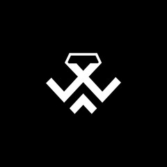 black and white cross symbol