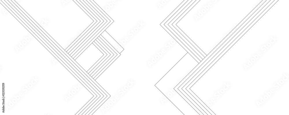 Poster Geometric lines seamless pattern. Modern sport style linear ornament ,Repeat design. Digital future technology concept. Background of geometric patterns and square patterns.