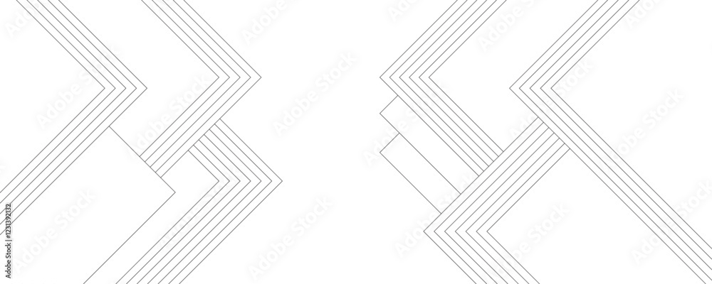 Aufkleber Geometric lines seamless pattern. Modern sport style linear ornament ,Repeat design. Digital future technology concept. Background of geometric patterns and square patterns.