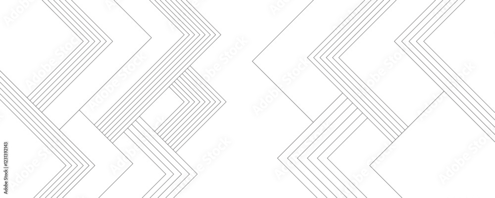 Aufkleber Geometric lines seamless pattern. Modern sport style linear ornament ,Repeat design. Digital future technology concept. Background of geometric patterns and square patterns.