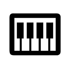 piano keyboard icon design