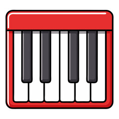 Naklejka premium piano keyboard icon design