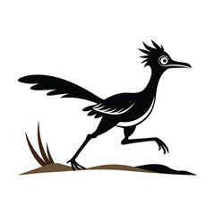 crow on a branch vector illustration