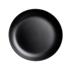 Elegant black ceramic plate for modern dining