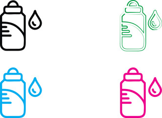 Minimalist avocado icons, colorful outlines, simple geometric shapes, flat design, clean lines, vibrant colors, monochrome illustrations, graphic design elements, vector art style, food symbols, moder