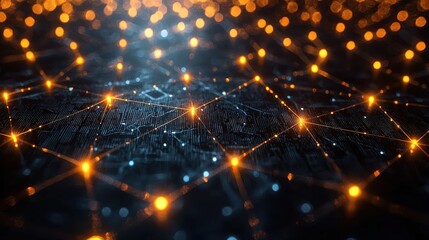 Dynamic digital connectivity virtual realm visual representation technology environment abstract viewpoint concept of a vast digital network