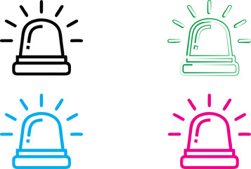 Minimalist icon set, gear symbols with checkmarks, simple line drawings, monochromatic color schemes, black, green, blue, and pink variations, clean vector graphics, productivity concept, quality assu