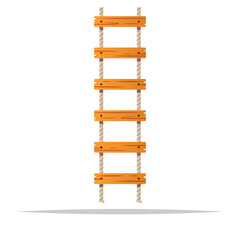Rope ladder vector isolated illustration