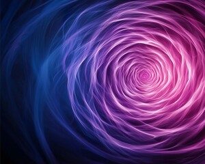 Fototapeta premium A vibrant swirl of purple and blue light forms a mesmerizing spiral, evoking a sense of movement and depth.