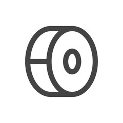 線画学校道具関連の単品アイコン　ガムテープ