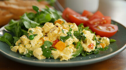 Vibrant Breakfast Salad: Healthy & Delicious Start to Your Day! meal food diet plate fresh fruit    