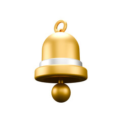 a 3d illustration of Christmas bells
