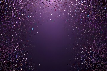 Obraz premium Purple glitter background with sparkle shine light confetti effect 3d illustration Generative AI