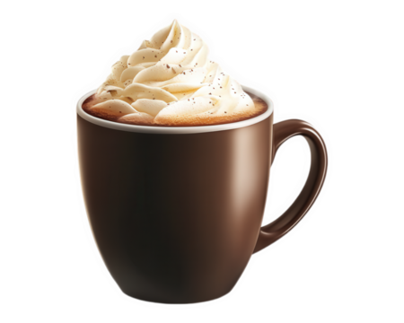 steaming mug of hot cocoa topped with whipped cream, perfect for cozy moments. Enjoy rich flavors and warmth it brings on chilly day