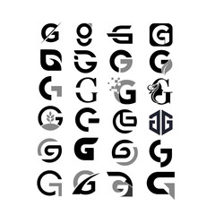 set of Letter G Logo