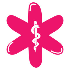 Hand Drawn Health Cross Symbol