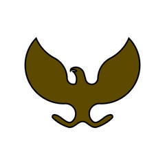 eagle logo icon vector illustration. isolated on white background