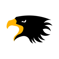 eagle head logo vector design concept. isolated on white background