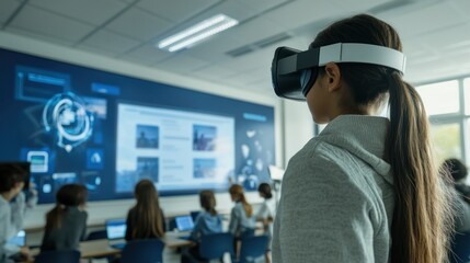 Immersive Education: Student Exploring Virtual Reality in Classroom