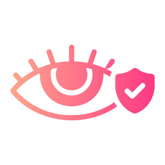 Obraz premium eye insurance Gradient icon