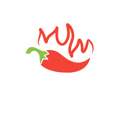 chili fire vector illustration