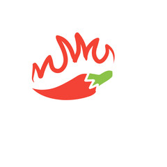 chili fire vector illustration