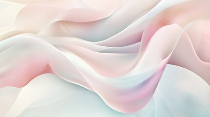 Abstract Pastel Waves Flowing Gently