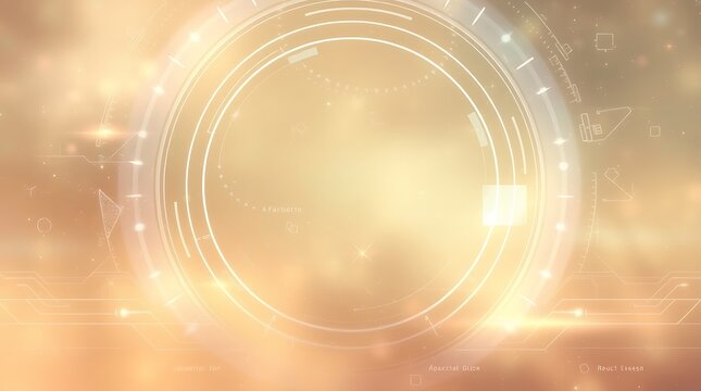 Ethereal golden light, circular luminous portal, shimmering energy waves, soft pastel background, celestial glow, mystical atmosphere, abstract cosmic design, lens flare effect, translucent rings, oth