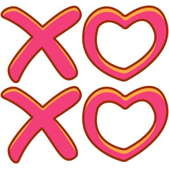 Pink XOXO Symbol, XOXO Valentine's Day