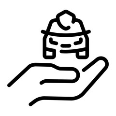 car insurance Line Icon