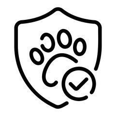 pet insurance Line Icon