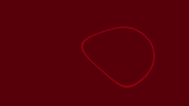 A smooth, flowing red shape against a dark backdrop, ideal for modern design purposes and digital aesthetics.