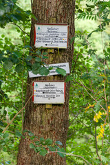 alte Handbemalte Wanderschilder