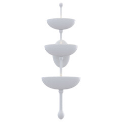 cut out interior modern lamp - with white background - elegant style -chandeliers
