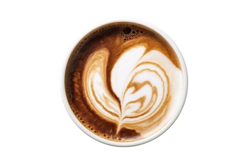 A perfectly gradient latte macchiato