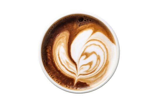 A perfectly gradient latte macchiato