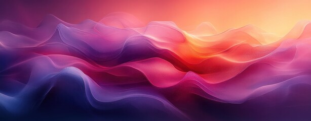 Obraz premium Pastel Gradient Abstract Dreamy Composition with Fluid Shapes and Soft Lighting