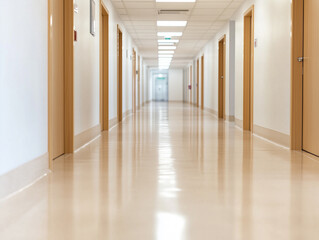 Fototapeta premium blur image background of corridor in hospital or clinic image