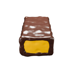 a 3d render of chocolate candy 