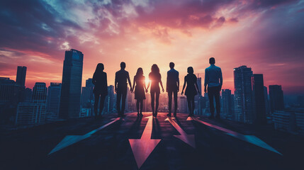 smart, digital, city, connection, network, innovation, reciprocity, cityscape, concept, future, wireless, social, media, networking systems, connects, people, double, exposure, waves, background, arti