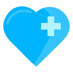 Obraz premium Hand Drawn Health Cross Symbol