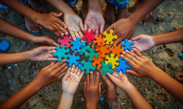 Community Involvement: Images showing community involvement in autism awareness events, walks, or support groups, fostering a sense of belonging and, Generative AI - Powered by Adobe