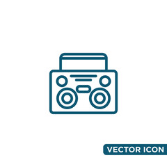 Simple Design Radio Icon Template 