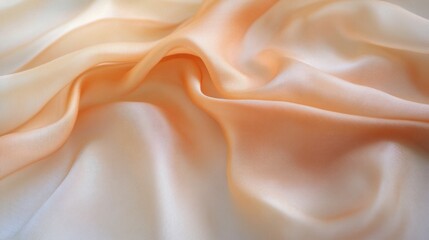 Obraz premium Smooth ombre blend of soft peach and golden beige, with fine grain texture.