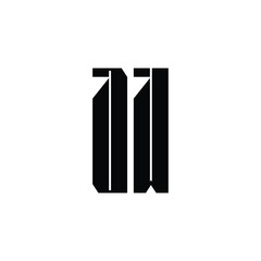 QW monogram logo design letter text name symbol monochrome logotype alphabet character simple logo