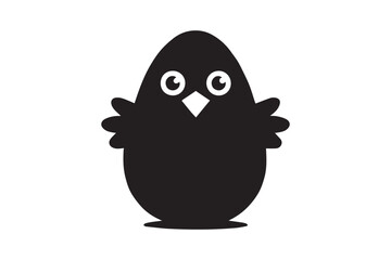 Chick Hatch Surprise icon vector, silhouette, illustration